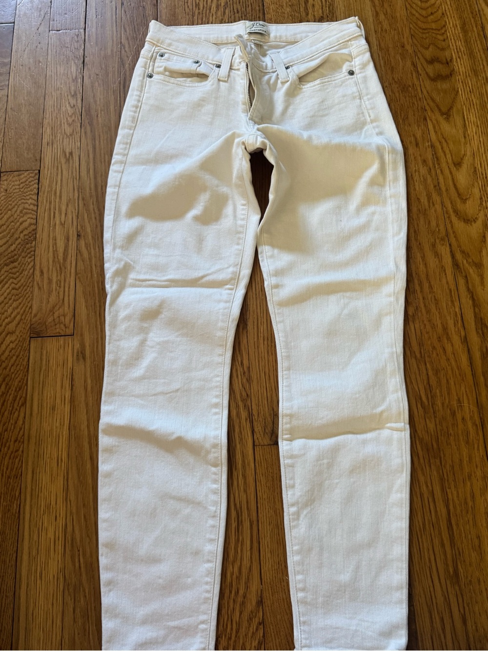 J. Crew Vintage White Womens Toothpick Denim size 25